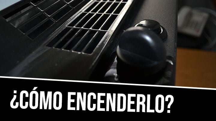 ¿Cómo encender el calefactor?